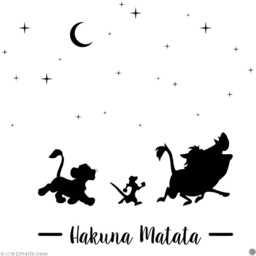 Lion King Wall Decal Simba, Timon & Pumbaa - Hakuna Matata - thumbnail 3