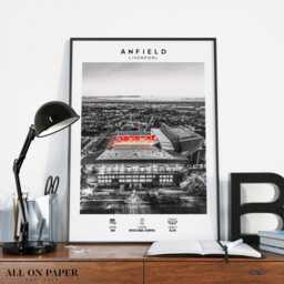 Anfield Football Wall Art Print Unique Poster Perfect Birthday Gift - thumbnail 1