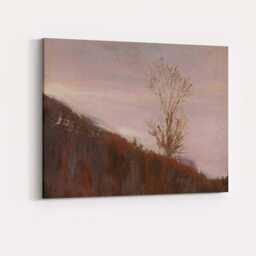 Minimalist Lone Tree On Hillside Contemporary Landscape Canvas Wall Art Print Decor Picture Ready To Hang - thumbnail 4
