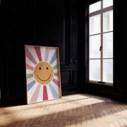Big Sunshine Smiley Print, Nursery Kids Bedroom, Girl, Boy, Playroom Wall Art, Unframed, A1/A2/A3/A4/A5, Decor - thumbnail 2