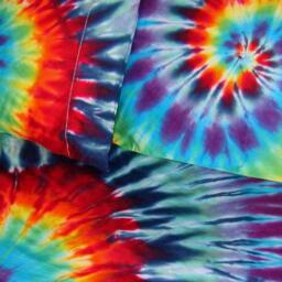 Custom Tie-Dyed Sheet Set, All Sizes Available, Cotton Sateen, Hand-Dyed - thumbnail 4