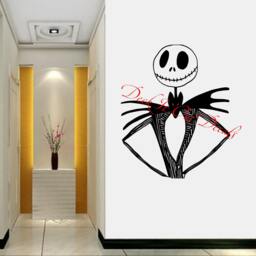 Hand Drawn Jack Skellington Inspired Vinyl Wall Decor....e00165 - thumbnail 2