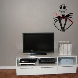 Hand Drawn Jack Skellington Inspired Vinyl Wall Decor....e00165 - thumbnail 3