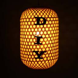 Custom Bamboo Pendant Light Personalized Name Lighting, Ul Listed - thumbnail 3