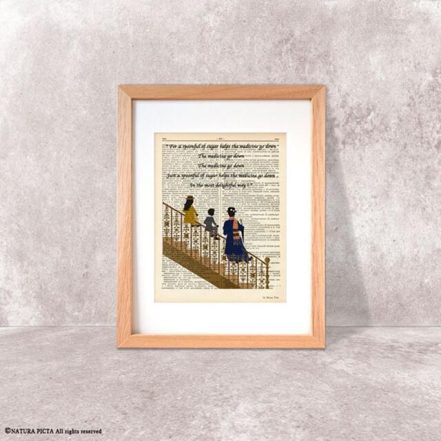 Mary Poppins Dictionary Art Print Spoonful Of Sugar Nursery Decor - image 1