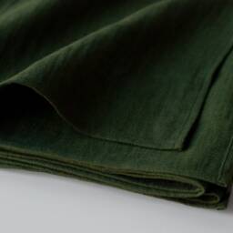 Pure Linen Beach Towel, Soft Baby Blanket, Green Sarong - thumbnail 3
