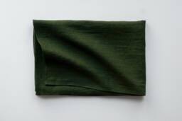 Pure Linen Beach Towel, Soft Baby Blanket, Green Sarong