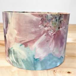 Lani Hibiscus, 20cm, 30cm, 40cm Drum Lampshade/Pendant Shade. Teal, Pink Home Decor - thumbnail 1