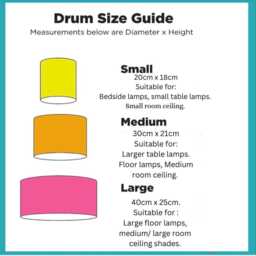 Lani Hibiscus, 20cm, 30cm, 40cm Drum Lampshade/Pendant Shade. Teal, Pink Home Decor - thumbnail 2