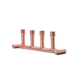 Handmade Copper Candle Holder Modern Table Centerpiece - thumbnail 3