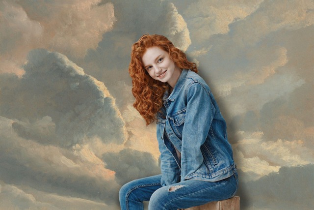 Classic Clouds Removable Wallpaper, Mural, Repositionable, Peel & Stick, Wall Decor, Self Adhesive, Covering #103 - image 1