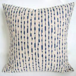 Navy Blue Pillows Dark Blue Throw Pillow Covers Tan .all Sizes. Home Decor Bedding - thumbnail 4