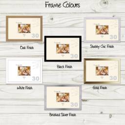 30Th Photo Frame Word Birthday Special Gift 7x5Sign-664D By Photos in A Word - thumbnail 2