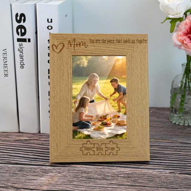 Personalized Mom Photo Frame For Engraved Wood Picture Gift For Birthday Mothers Day Gifts Nana Mimi - image 1