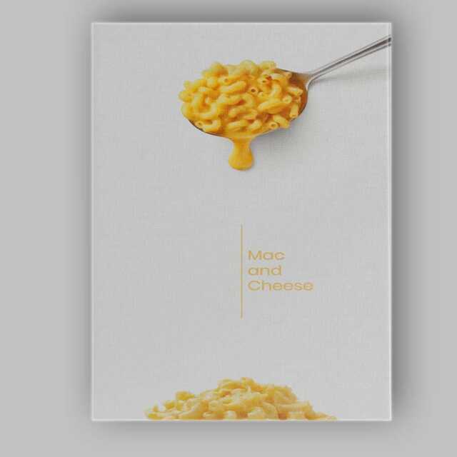 Creamy Mac & Cheese Spoon Food Photography Canvas Wall Art Print Decor Picture Ready To Hang - image 1