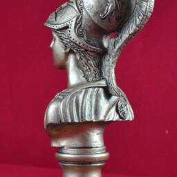 Athena Bust Greek Statue Wisdom Civilization Goddess Gold Patina New 16cm - thumbnail 4