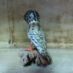 Wooden Painted Owl - thumbnail 3