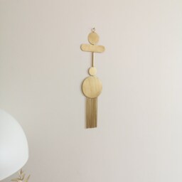 Brass Wall Decor. Boho Sculpture. Mid-Century Modern Art. Abstract Hanging. Moon Decor - thumbnail 2
