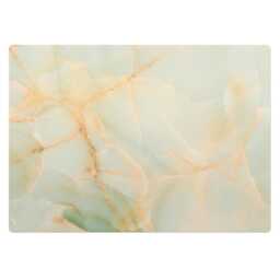 Marble Veins Office Chair Floor Protector, Creamy Desk Mat, Texture Vinyl Gaming Mat - thumbnail 2