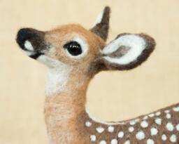 Made To Order Needle Felted Deer Fawn Custom Needle Felted Animal Sculpture