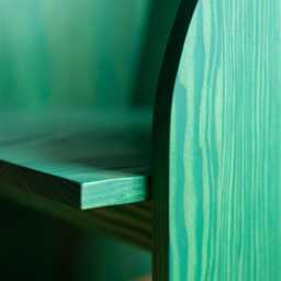 Handmade Solid Wood Accent Chair Memphis Retro Style, Canadian Douglas Fir - thumbnail 2
