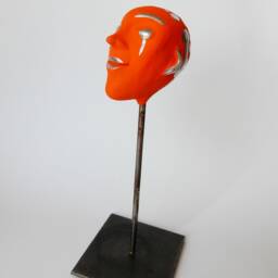 Head Sculpt in Nimble Orange & Silver - thumbnail 4