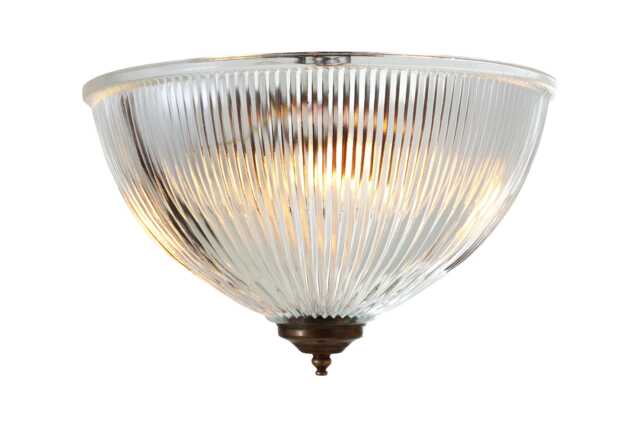 Moroni Prismatic Glass Dome Flush Ceiling Light 12'' Ip20 - image 1