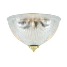 Moroni Prismatic Glass Dome Flush Ceiling Light 12'' Ip20 - thumbnail 4