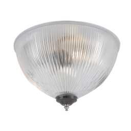 Moroni Prismatic Glass Dome Flush Ceiling Light 12'' Ip20 - thumbnail 3