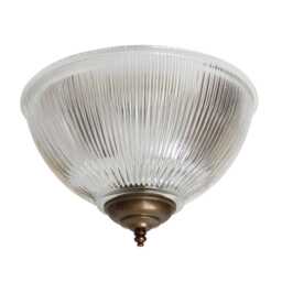 Moroni Prismatic Glass Dome Flush Ceiling Light 12'' Ip20 - thumbnail 2
