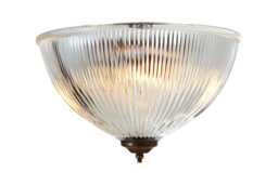 Moroni Prismatic Glass Dome Flush Ceiling Light 12'' Ip20 - thumbnail 1