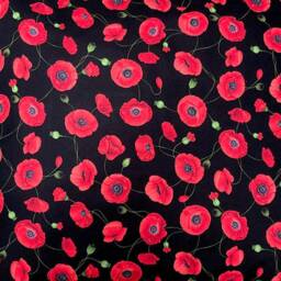 Poppy & Flower Bud Cushion Cover Fits An 18 - thumbnail 3