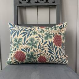 William Morris Luxury Designer Vine Blue Green Cushion Pillow Cover - thumbnail 4