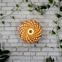 Designer Wall Lamp Made Of Oak Wood. Handmade Wooden From Cologne Studio