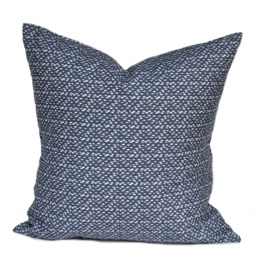 One Quality Premier Pillow Cover, Cushion, Decorative Throw Pillow, Navy Accent Polka Dot Floral Case - thumbnail 1