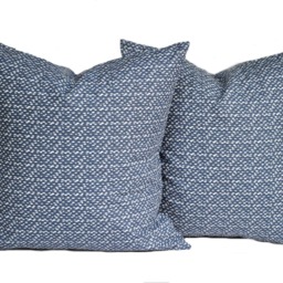 One Quality Premier Pillow Cover, Cushion, Decorative Throw Pillow, Navy Accent Polka Dot Floral Case - thumbnail 2