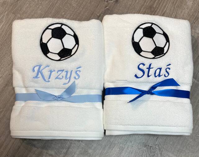 Name Towel With Soccer Ball - image 1