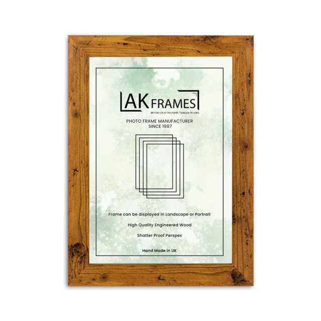 Modern Sleek Style Rustic Oak Picture Frames Photo Frame Clearance Stock Reduced Prices A6 8x12 6x8 5x7 4x6 8x10 - image 1