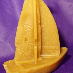 Pure Beeswax Candle - Sailboat - thumbnail 2