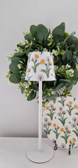 Cordless Touch Lamp. Beautiful Gisela Graham Inspired Dandelion & Bee Usb Rechargeable Lamp.other Designs Availablehand Decorated - image 1