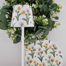 Cordless Touch Lamp. Beautiful Gisela Graham Inspired Dandelion & Bee Usb Rechargeable Lamp.other Designs Availablehand Decorated - thumbnail 2