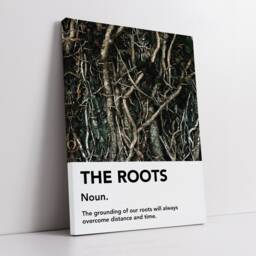 The Roots Definition Quote Minimal Motivational Inspirational, Framed Canvas Wall Art Poster Print, Home Office & Room Decor, Gift Idea - thumbnail 2