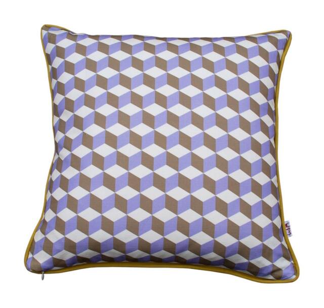 Cushion Soft Organic Cotton & Linen Cotton Blend Natural Colors, Included Feather Insert, Invisible Zipper, Sizes 40/45 cm - image 1