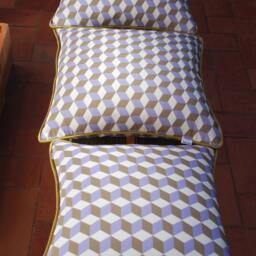 Cushion Soft Organic Cotton & Linen Cotton Blend Natural Colors, Included Feather Insert, Invisible Zipper, Sizes 40/45 cm - thumbnail 2