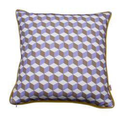 Cushion Soft Organic Cotton & Linen Cotton Blend Natural Colors, Included Feather Insert, Invisible Zipper, Sizes 40/45 cm