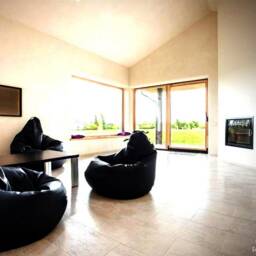 Eco Leather Bean Bag Chair Cover Minimalist Lounge Seating - No Filler - thumbnail 4