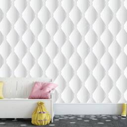 3D Rhombus Wallpaper Wall Mural Decor For Bedroom Geometric Customizable Removable - thumbnail 2