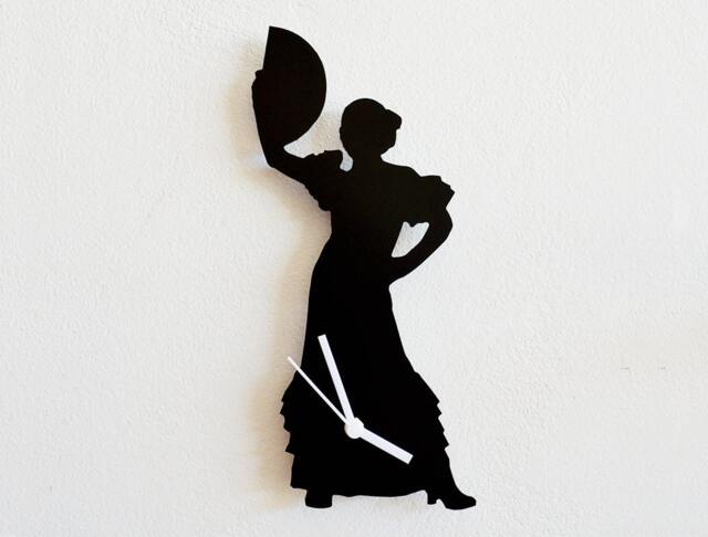 Flamenco Dancer Silhouette - Wall Clock - image 1