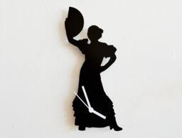 Flamenco Dancer Silhouette - Wall Clock - thumbnail 1