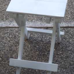 Handmade Philippine-Mahogany Folding Stool, Footstool Or Side-Table - thumbnail 4